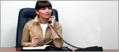 Graphic for contact us - a mobile phone.