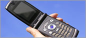 Graphic for contact us - a mobile phone.
